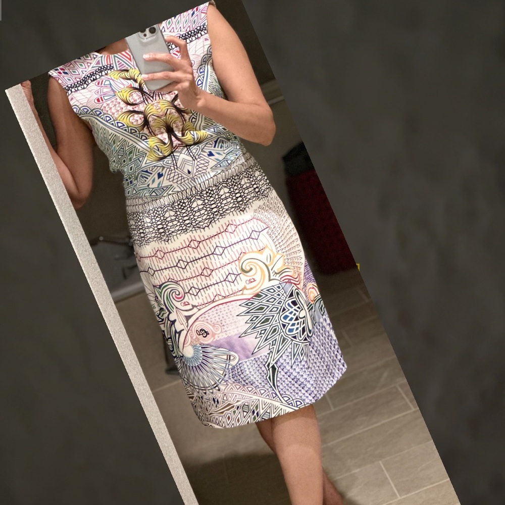 MARY KATRANTZOU Multicolor Patterned Midi Dress
